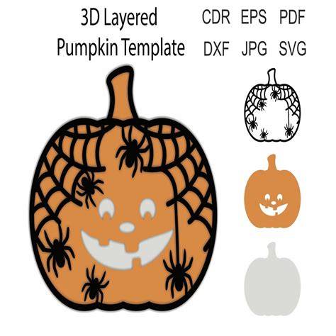 59+ 3d Pumpkin SVG File, Multilayer Laser File Pumpkin SVG Madala File SVG Files For Cricut. 3d Pumpkin SVG File