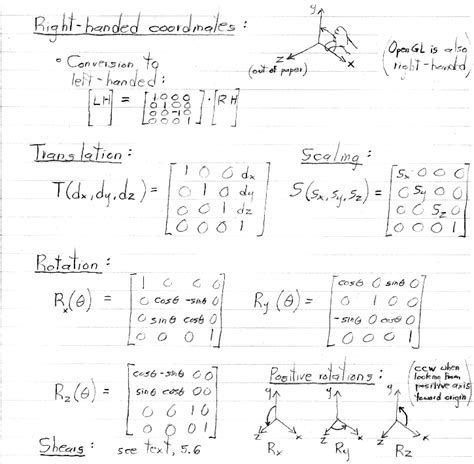 3d transformation solved examples