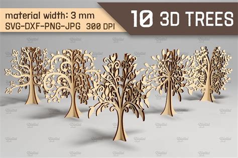 SVG Cut File 3D Svg Christmas Tree SVG File