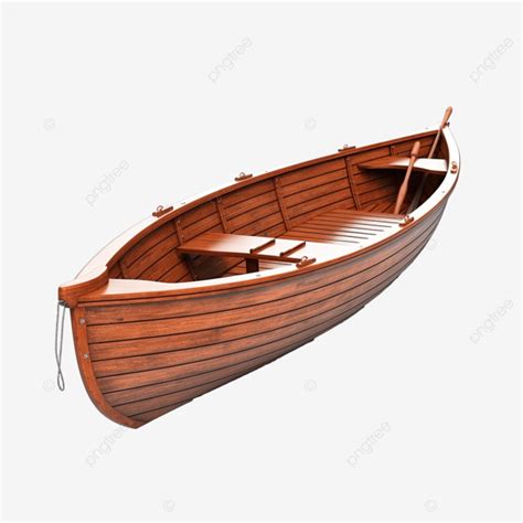 3d wooden boat png