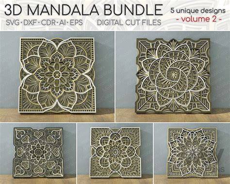 Download 3d-mandala-bundle SVG