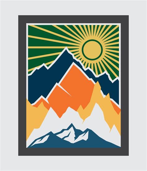 Download 3d-mountain-shadow-box-laser-cut SVG