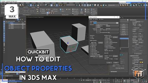 3ds max object properties