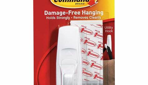 Two 3m Command Hooks With 4x Adhesive Strips Command Hooks Adhesive Wall Hooks Command Strips