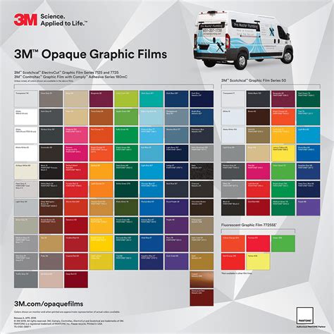 3m Vinyl Car Wrap Color Chart