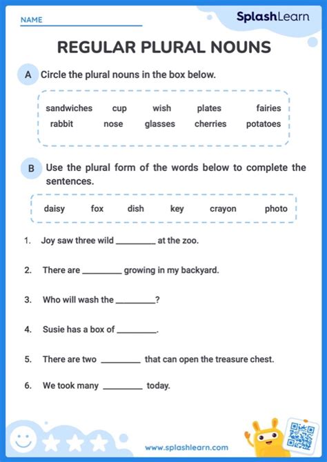 Unlock Your Child's Potential with 3rd Grade Regular Noun Worksheets!