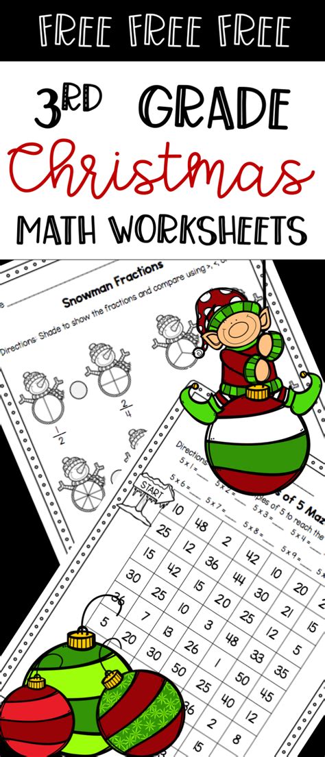 3Rd Grade Christmas Worksheet