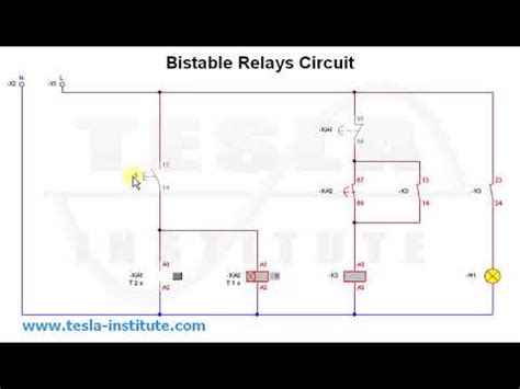 3v bistable relay circuit