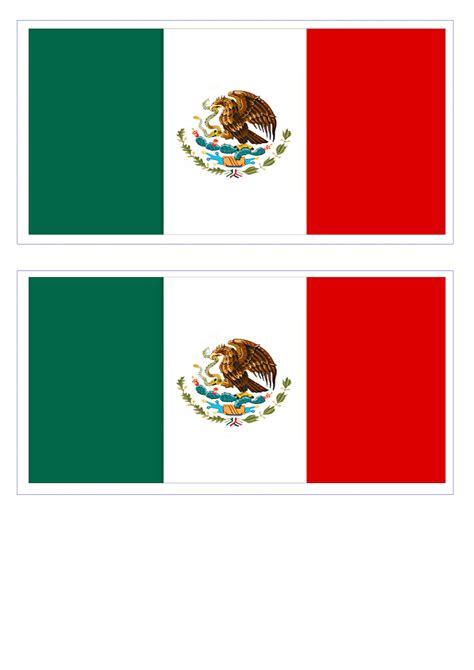 3X5 Printable Mexico Flag