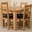 Gibson Extending 4 Seater Wooden Dining Table Set In Oak And Grey