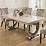 Marble Top 4 Seater Dining Table Set, Wooden Dining Set, Wooden Dining