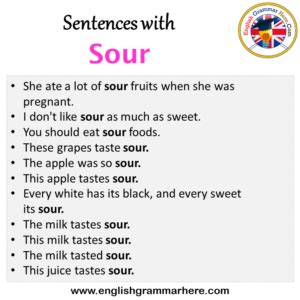 4 . sour - sentence