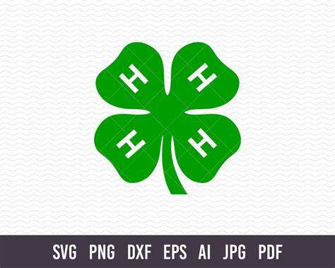 Unleash Your Inner Creativity with 4 H Clover SVG - The Ultimate Digital Crafting Tool!