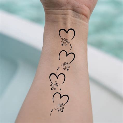 4 Hearts Tattoo