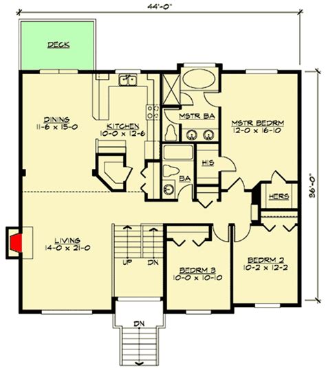 4 Bedroom Split Floor Plan