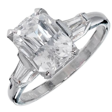 4 carat white sapphire ring