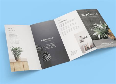4 fold brochure template publisher