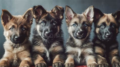 4 german shepherd