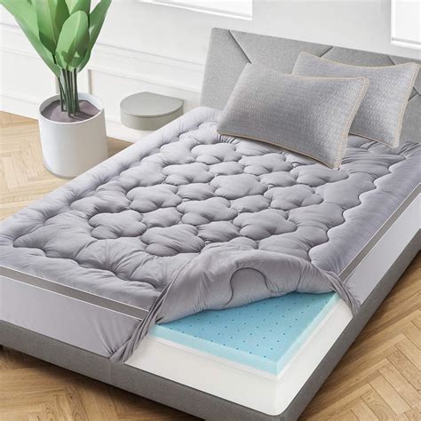 4 inch memory foam mattress topper queen size