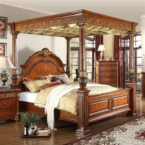 home.furnitureanddecorny.com:4 poster canopy bedroom sets
