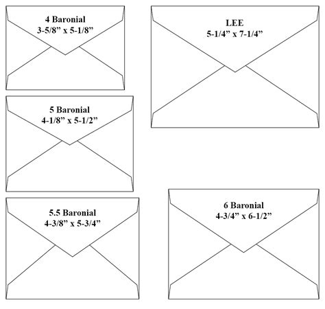 4 x 9 envelope size
