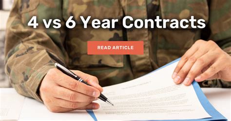 4 Year Army Contract
