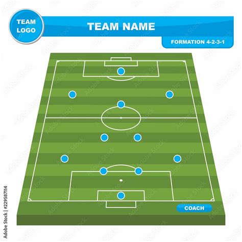 4-2-3-1 Formation Template