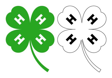 4-h Clover Printable