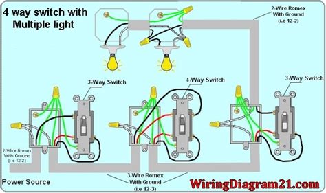 4 Way Switch Wiring Diagram Multiple Lights Hm8t Light switch wiring