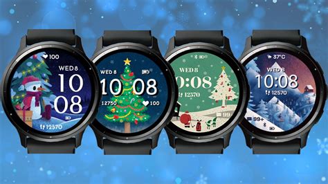 4. Abstract Christmas watch face