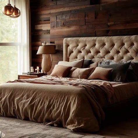 4. Add softness with a statement upholstered bed