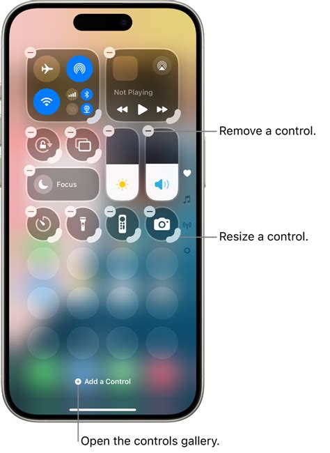 4. Add to Control Center