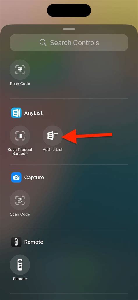 4. Add widgets in Control Center