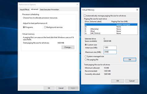 Adjust Virtual Memory Settings