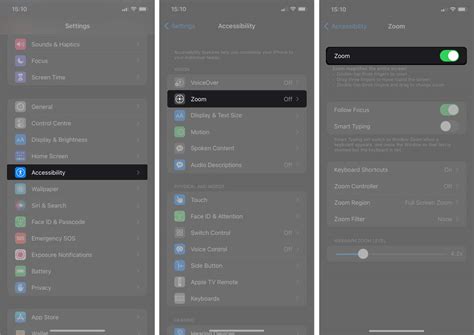 4. Adjust Zoom level settings