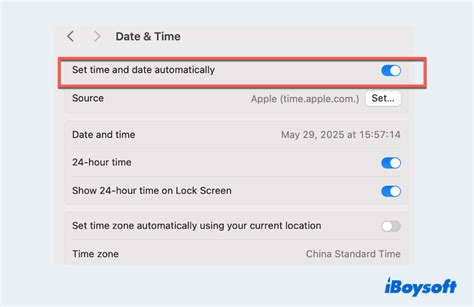 4. Check Date and Time Settings
