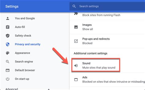 4. Check Google Chrome Sound Settings