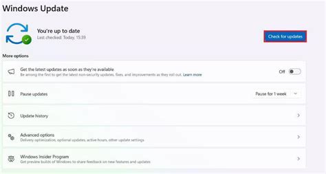 4. Check for software update