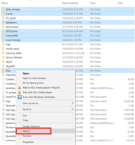 4. Clear Microsoft Teams Cache Files
