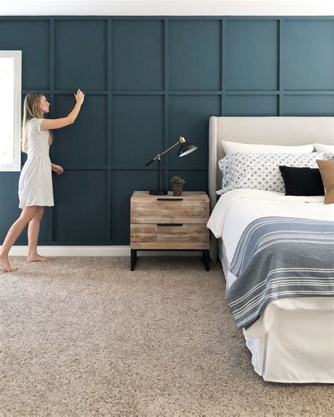 4. Create a feature wall in a bedroom