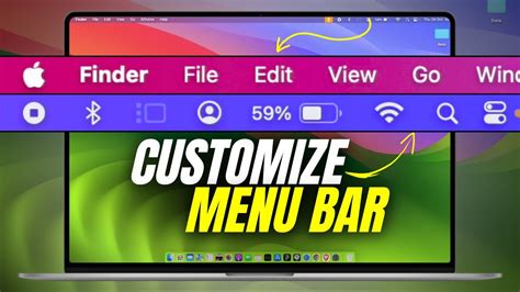 4. Customize the Menu bar