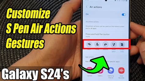4. Customize the S Pen Button