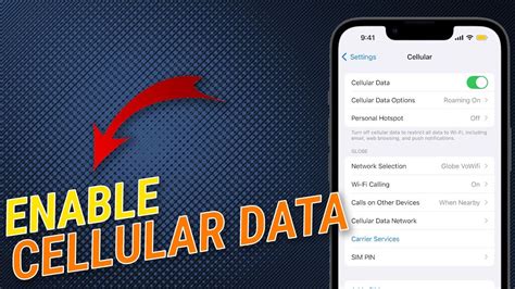 4. Enable cellular data