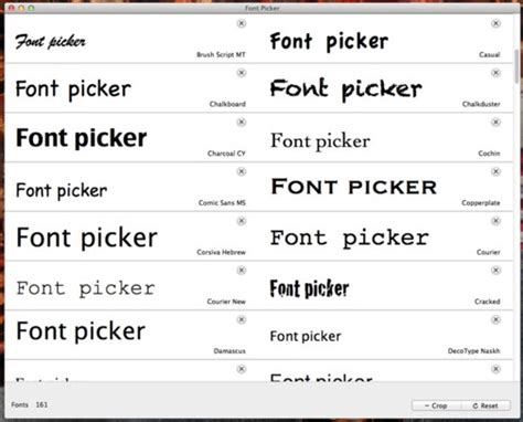 4. Font Picker