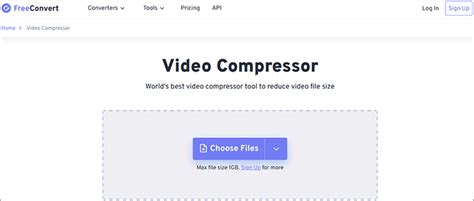 4. FreeConvert Video Compressor