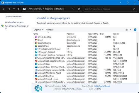 4. Get a list of Programs Installed on Windows