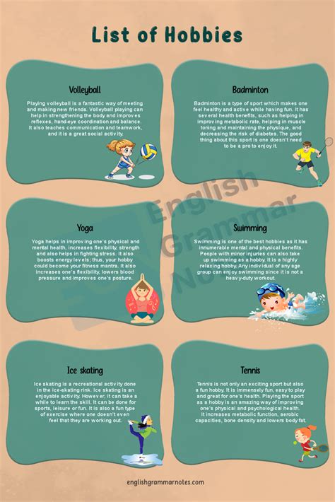 4. Has Various Hobbies