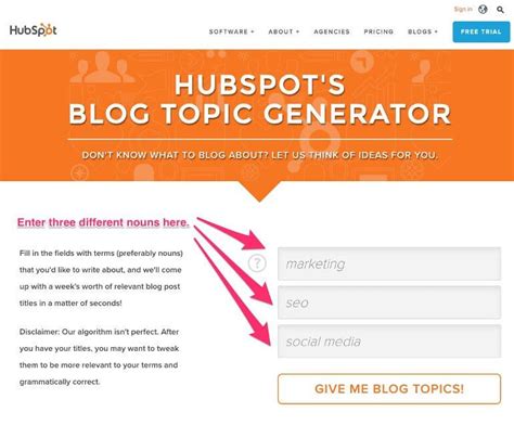4. Hubspot Blog Topic Generator