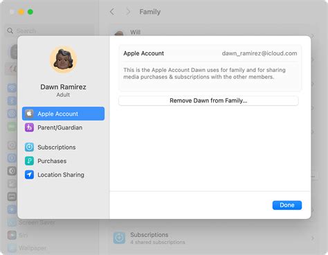 4. Leave existing Family Sharing group