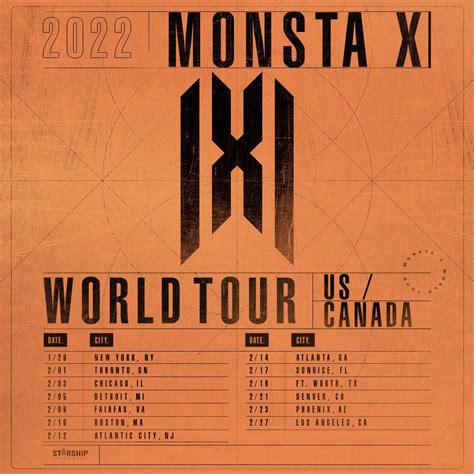 4. MONSTA X World Tour In US/CANADA